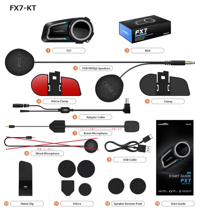 FX7-KT（KTELジェットマイク仕様） 待望！ケテルのBluetoothヘッド