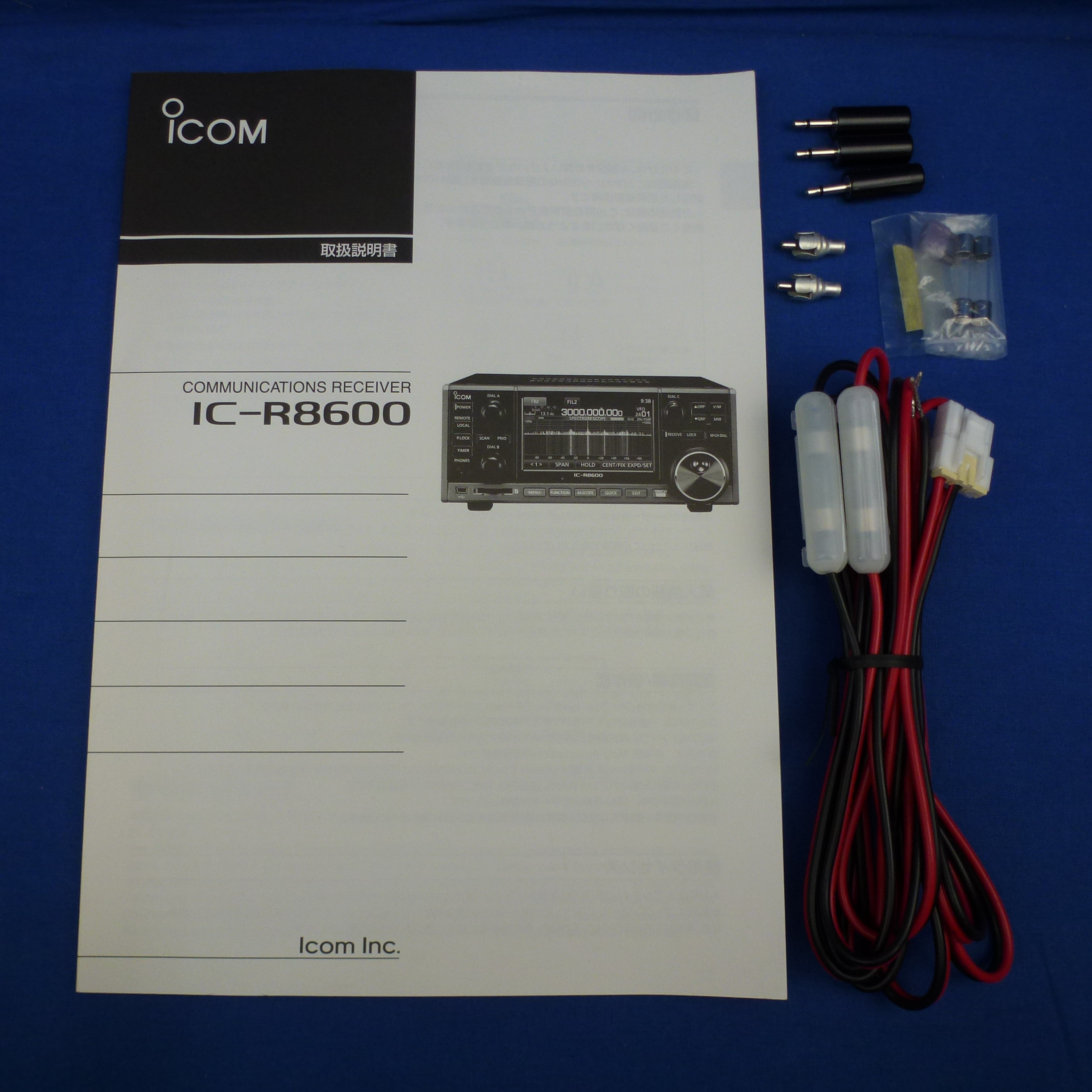 中古品】IC-R8600 （ICR8600) 程度【C】附属品【電源ケーブル/ヒューズ
