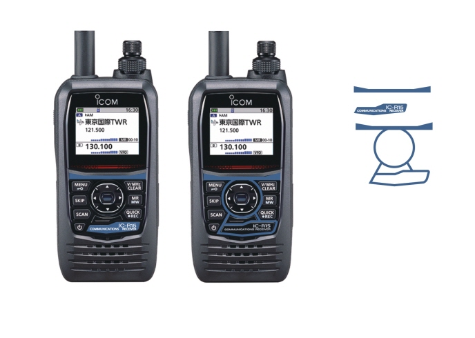 CS-ICR15-FUJI-PURPLE-03 紫：藤 IC-R15用カラーシート ※無線機本体