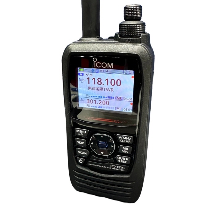 IC-R15 受信改造済み IC-R15受信改造済みモデル【防水保証無し】□CQオームオリジナル液晶