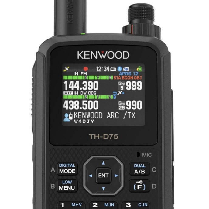 TH-D75受信改造済みモデル □CQオームオリジナル液晶保護シート