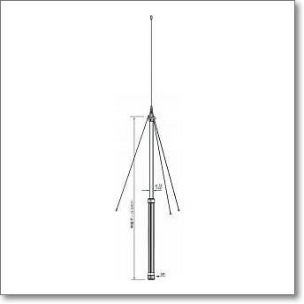 AL-28F(5) (AL28F(5)) 28MHz帯 短縮型アローラインアンテナ【2.5m