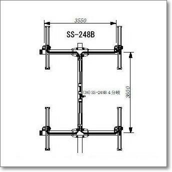メーカー直送/送料実費】SS-248B （SS248B） 12エレ2列2段 144MHz12